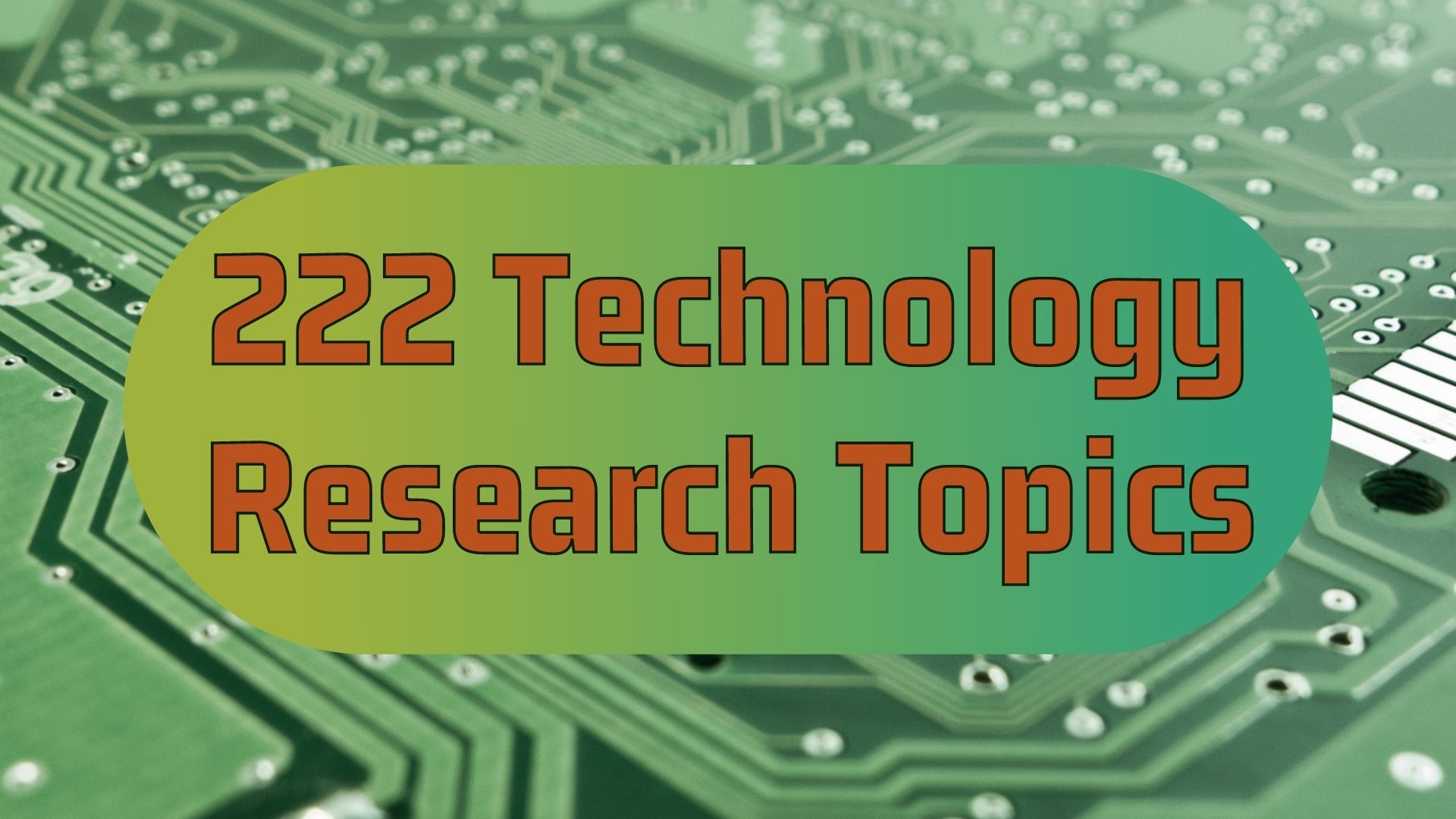 technology research topics